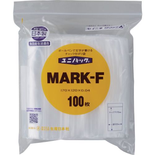 セイニチ　「ユニパック」　MARK−F　170×120×0．04　100枚入　1袋 (MARKF100)