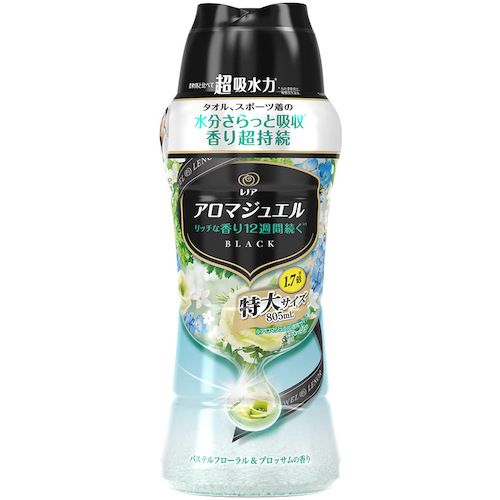P&G レノア アロマジュエル 香り付け専用ビーズ パステルフローラル&ブロッサム 本体 特大 805mL 1本 (098184)