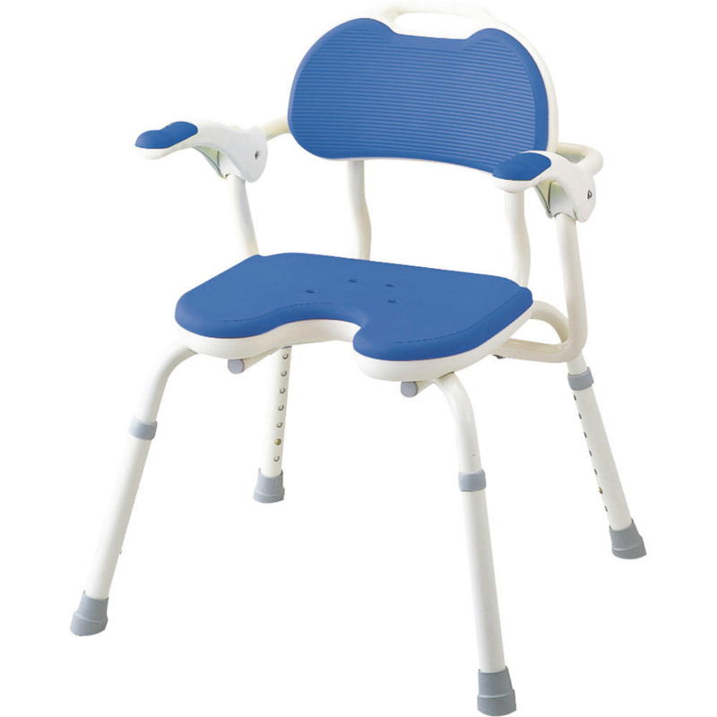 ひじ掛け付シャワーベンチ TH-U ブル