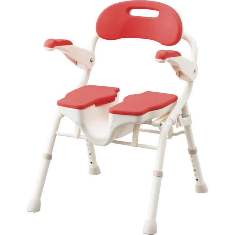 折りたたみシャワーベンチ HPフィット レッド536-070