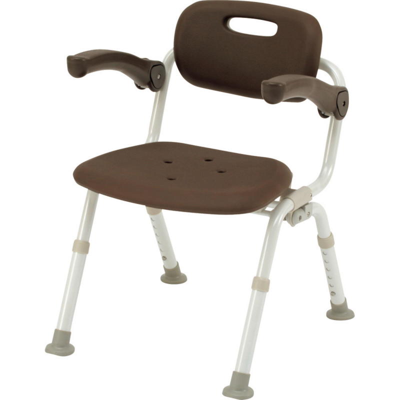 シャワーチェアユクリア ミドルSP おりたたみN モカBR