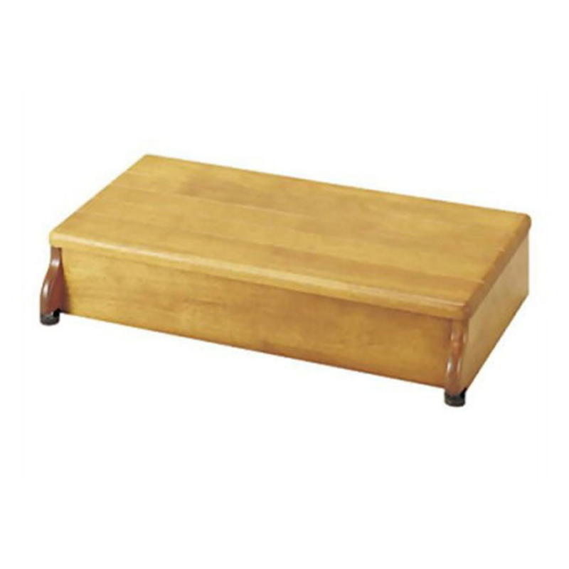 木製玄関台 60W-30-1段 ライトブラウン535-566