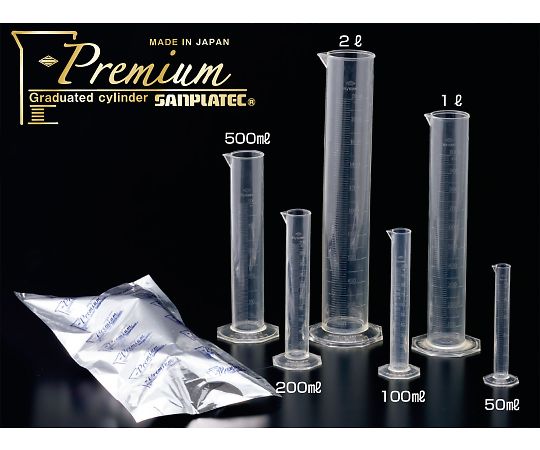 サンプラR TPXR メスシリンダープレミアム 500mL （1本入） 26965 1本/組