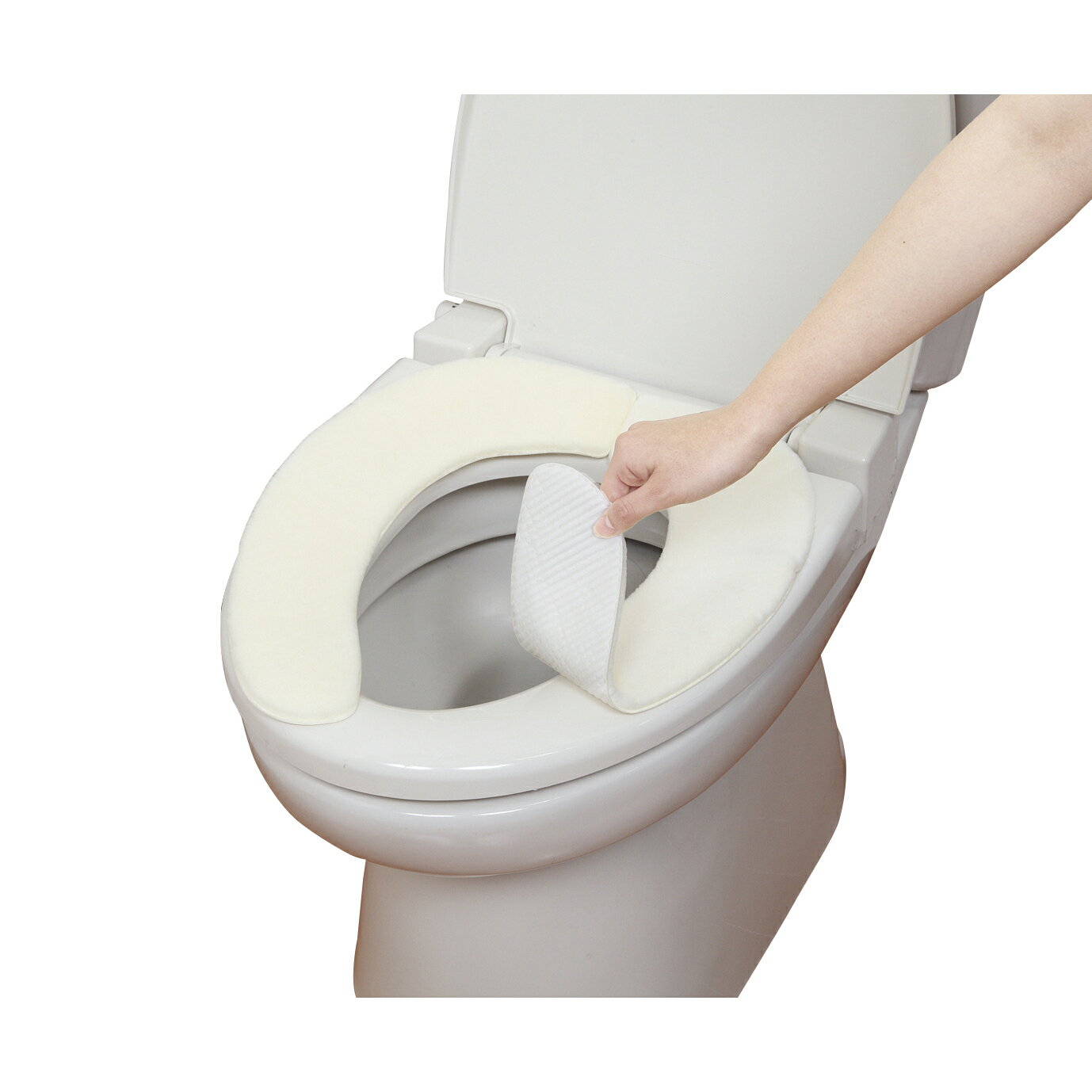 消臭ふんわり便座シート（無地） KC-70(アイボリー)