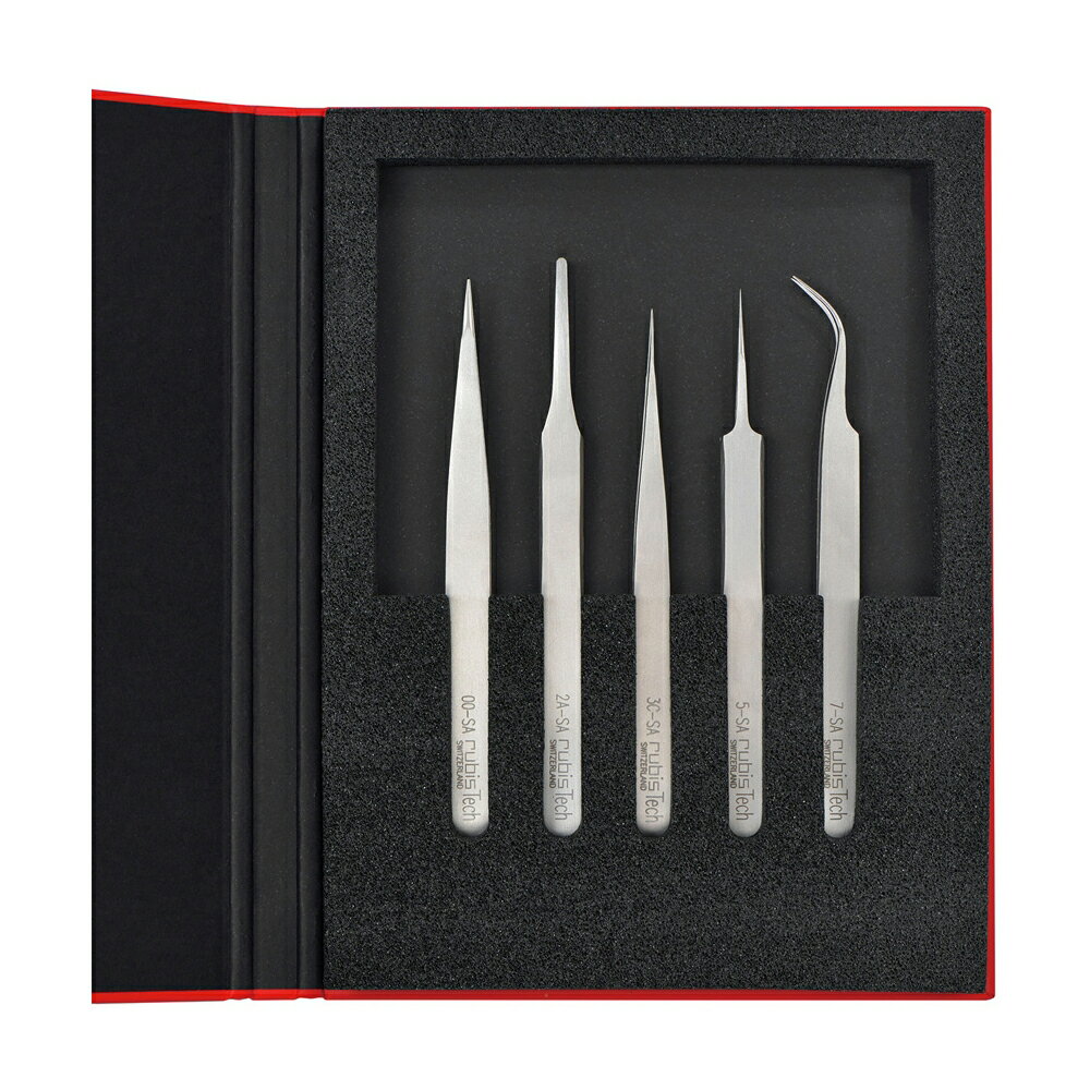 MEISTERピンセット（5本アソートセット+専用ケース） 1K531 1セット