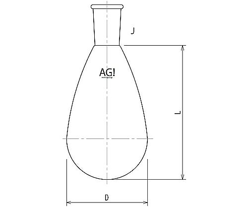 【全商品 ポイント10倍中】 ナスフラスコ　50mL　15/25　3200-050-1L 1個