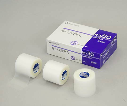 ポリエチレンサージカルテープ。 縦横に簡単に切れ、ガーゼ・チューブ固定に最適。 1箱(50mm×9m×6巻)ポリエチレンサージカルテープ。 縦横に簡単に切れ、ガーゼ・チューブ固定に最適。 1箱(50mm×9m×6巻)