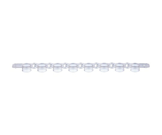 0．2mL　PCR8連フラットキャップ　リアルタイムPCR用　137-431C 1箱(120ストリップ入)