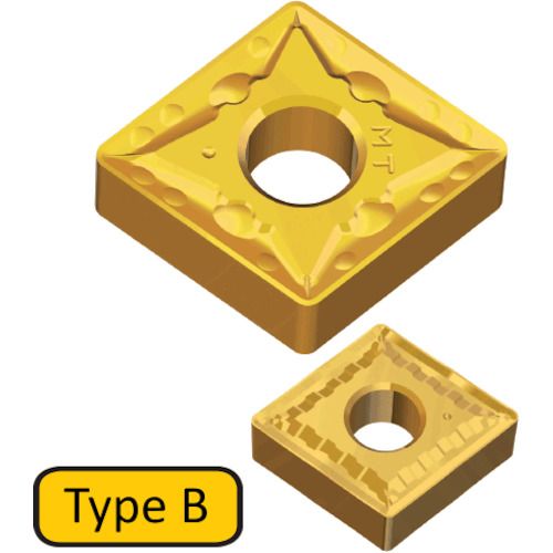 TEAGUTEC　旋削加工用チップ　T‐ターン　CVD　10個 (CNMG120408MTTT8115B)