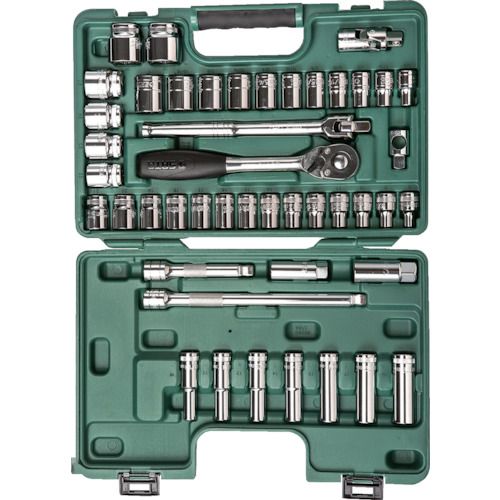 【期間限定!対象商品P2〜20倍】 SATA　1／2”DRソケットレンチセット（6角タイプ）　1S (09006)