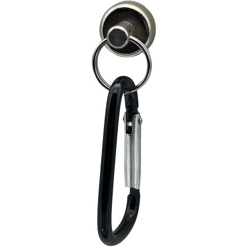 ラクテム　強力マグネットリング　Φ20　ゴム・カラビナフック付　1個 (RMKH20)