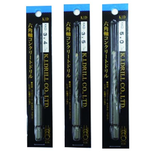 【期間限定!対象商品P2〜20倍】 KIドリル　六角軸コンクリートドリル6．0　1Pk (KKD6.0)