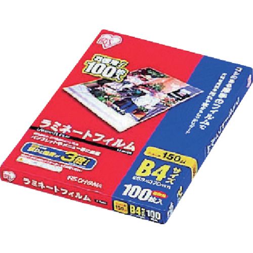 IRIS　539394　ラミネートフィルム　B5サイズ　100枚入　150μ　1箱 (LZ5B5100)
