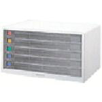 ナカバヤシ 書類ケース アバンテV2A3レタ-ケ-ス 浅5段 白 1台 (A355W)