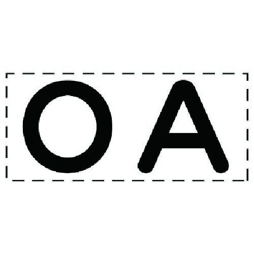 【期間限定!対象商品P2〜20倍】 ユニット　カッティング文字　OA・マーキングフィルム　1枚 (42712)
