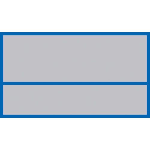 緑十字　ヘルメット用ステッカー　無地タイプ　HL−102　45×70mm　10枚組　PET　1組 (233102)