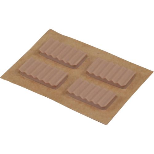 光　波ゴムクッション茶3×10×20mm　1