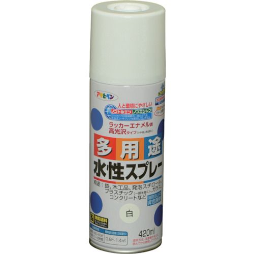 特長:●タレにくく、きれいに仕上がります。●油性塗料や発泡スチロールに塗っても下地を侵さず、いろいろな素材に使用できます。 用途:●発泡スチロール、プラスチック（アクリル、硬質塩ビ、ABS、スチロール）、鉄、木、コンクリート、紙、ガラスなどに。 仕様:●色：白●容量(L)：0.42●乾燥時間：40分〜50分(夏期)、1〜2時間(冬期) 仕様2:●塗布面積：0.8〜1.4［［M2］］特長:●タレにくく、きれいに仕上がります。●油性塗料や発泡スチロールに塗っても下地を侵さず、いろいろな素材に使用できます。 用途:●発泡スチロール、プラスチック（アクリル、硬質塩ビ、ABS、スチロール）、鉄、木、コンクリート、紙、ガラスなどに。 仕様:●色：白●容量(L)：0.42●乾燥時間：40分〜50分(夏期)、1〜2時間(冬期) 仕様2:●塗布面積：0.8〜1.4［［M2］］