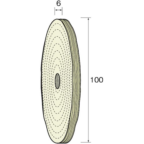 特長:●両頭グラインダー、卓上研磨機用ブラシです。　●回転調整機能付ミニターバフマスターでより効果的な作業ができます。 用途:●セラミックス、ガラス、工具鋼、合金鋼、樹脂、ゴム、超硬合金、サーメット、一般鋼、ステンレス、アニミニウム、銅に。 仕様:●外径(mm)：100●厚さ(mm)：6●穴径(mm)：12.7●最高使用回転数(rpm)：3600 仕様2:●適合素材：セラミックス、ガラス、超硬合金、サーメット、工具鋼、合金鋼、一般鋼、ステンレス、アルミニウム、銅、樹脂、ゴム●ミニター卓上研磨機WM-30・WM-200用特長:●両頭グラインダー、卓上研磨機用ブラシです。　●回転調整機能付ミニターバフマスターでより効果的な作業ができます。 用途:●セラミックス、ガラス、工具鋼、合金鋼、樹脂、ゴム、超硬合金、サーメット、一般鋼、ステンレス、アニミニウム、銅に。 仕様:●外径(mm)：100●厚さ(mm)：6●穴径(mm)：12.7●最高使用回転数(rpm)：3600 仕様2:●適合素材：セラミックス、ガラス、超硬合金、サーメット、工具鋼、合金鋼、一般鋼、ステンレス、アルミニウム、銅、樹脂、ゴム●ミニター卓上研磨機WM-30・WM-200用