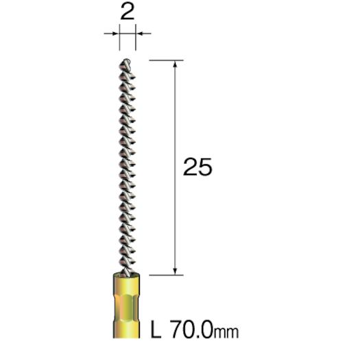 Rakuten - 【期間限定!対象商品P2〜20倍】 Minimo　スパイラルホールブラシ　真鍮　Φ2　1本 (FD2203)