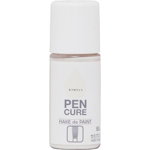 【期間限定!対象商品P2〜20倍】 ニッぺ　ペンキュア　HAKE　de　PAINT　セミグロス　50ml　オフホワイト　190002−50　1本 (4976124352614)
