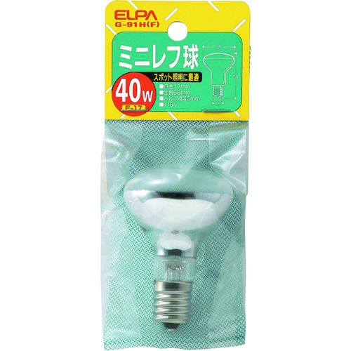 ELPA ミニレフ球40W 1個 (G91H)