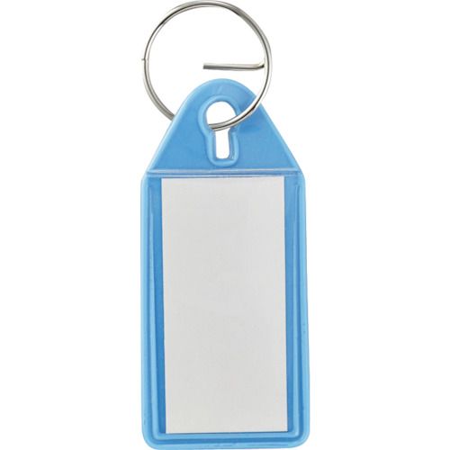緑十字 キーホルダー名札(ソフトケースタイプ) 青 SNF−BL 55×25mm エンビ 1個 (301025)