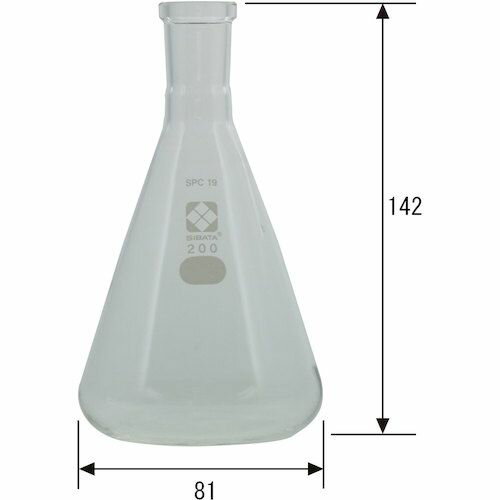 【期間限定!対象商品P2〜20倍】 SIBATA　SPC三角フラスコ　SPC−19　200mL　1個 (03015019200) 2