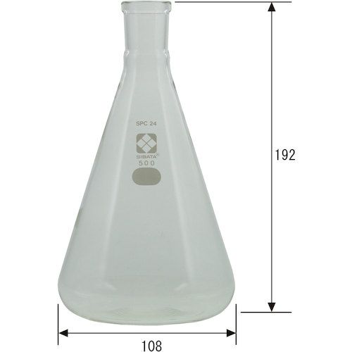 【全商品 ポイント10倍中】 SIBATA　SPC三角フラスコ　SPC−24　500mL　1個 (030150...