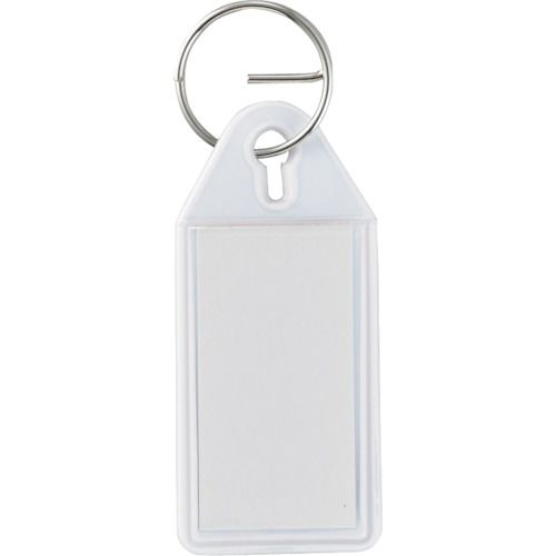 緑十字 キーホルダー名札(ソフトケースタイプ) 白 SNF−W 55×25mm エンビ 1個 (301021)