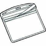 JTX　192238）名札用替ケース　C名刺型横10枚　B076J　　1Pk (B076J)