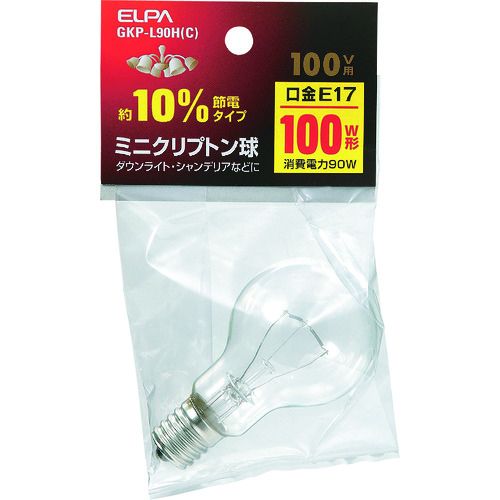 ELPA　ミニクリプトン球　1個 (GKPL90HC)