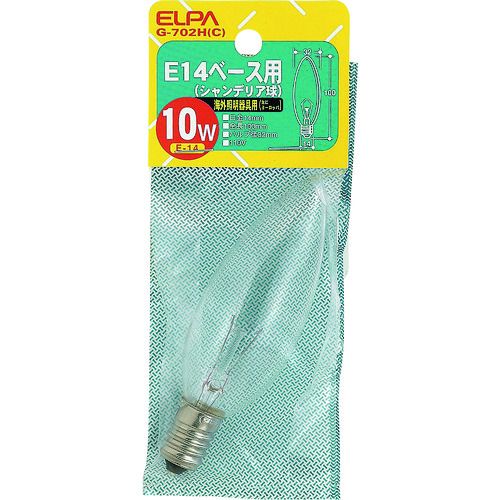 ELPA E14シャンデリア 1個 (G702HC)
