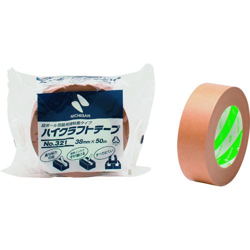 特長:●テープの背面が滑りにくいので荷崩れしにくく、字が書け（油性インキ）、重ね貼りが出来ます。 用途:●段ボールなどの封かんに。 仕様:●色：黄土●幅(mm)：38●長さ(m)：50●厚さ(mm)：0.13●粘着力(N/10mm)：3.46●引張強度(N/10mm)：56.3 仕様2:●基材：クラフト紙特長:●テープの背面が滑りにくいので荷崩れしにくく、字が書け（油性インキ）、重ね貼りが出来ます。 用途:●段ボールなどの封かんに。 仕様:●色：黄土●幅(mm)：38●長さ(m)：50●厚さ(mm)：0.13●粘着力(N/10mm)：3.46●引張強度(N/10mm)：56.3 仕様2:●基材：クラフト紙