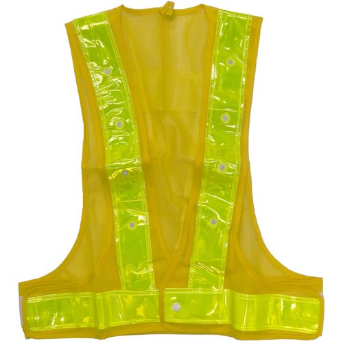 ミズケイ　LED安全ベスト（黄地・黄）　1枚 (5916506)