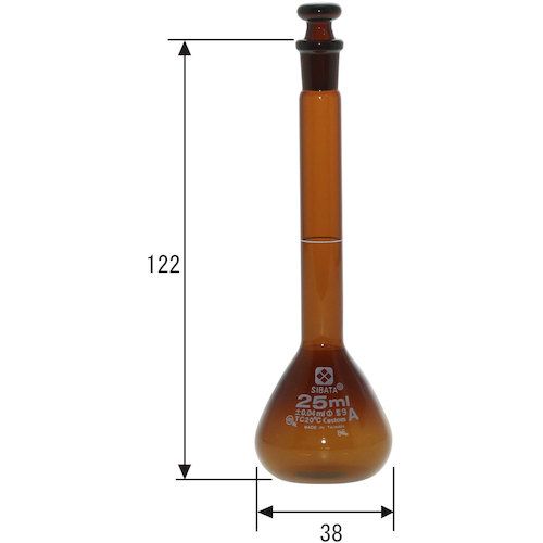 SIBATA���᥹�ե饹������������A����쿧��25mL��1�� (02610025)