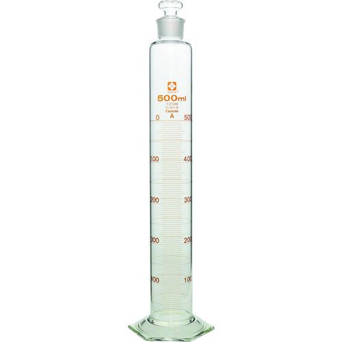 SIBATA　有栓メスシリンダー　カスタムA　500mL　1本 (026580500)