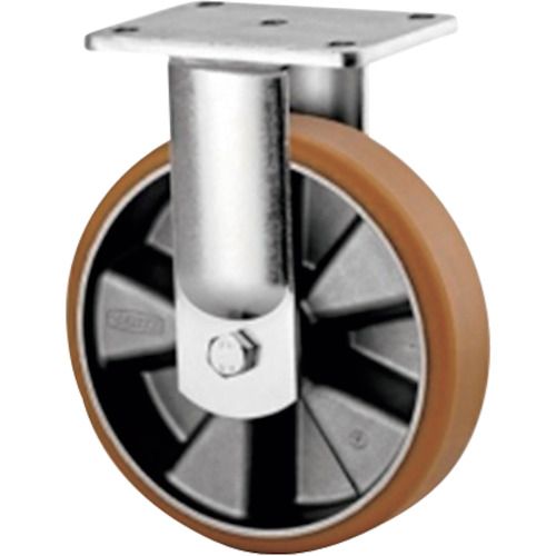 特長:●旋回部に精密ボールベアリングを搭載しているため、旋回抵抗が非常に小さく、始動・旋回始動に優れています。●グリスの注入が必要ないメンテナンスフリーです。●フォークは高耐久性仕様です。 仕様:●車輪径D(mm)：125●タイプ：固定式●...