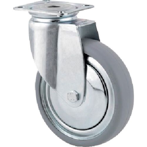 Rakuten - 【期間限定!対象商品P2〜20倍】 テンテキャスター　プレート式キャスター“AGILA”（タイヤ痕レスタイプ）　φ150　自在式　1個 (2470DIK150P50)