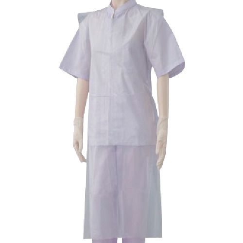 シンガー　袖なしエプロン（50枚入）　ホワイト　1箱 (N151F)