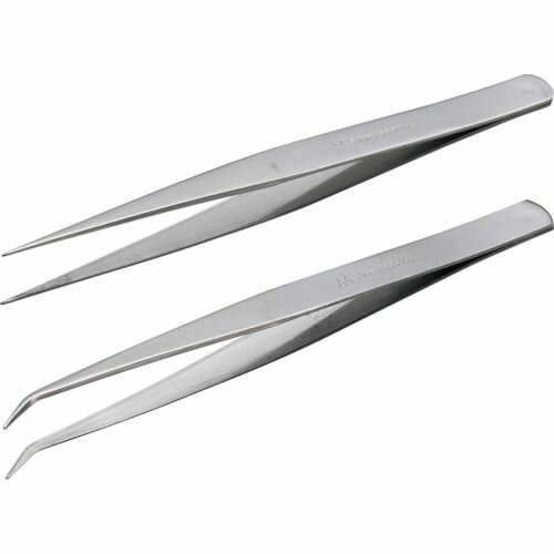 アネックス ピンセット AA150mm 2本組 （直・先曲） 1袋 (ATWS4)