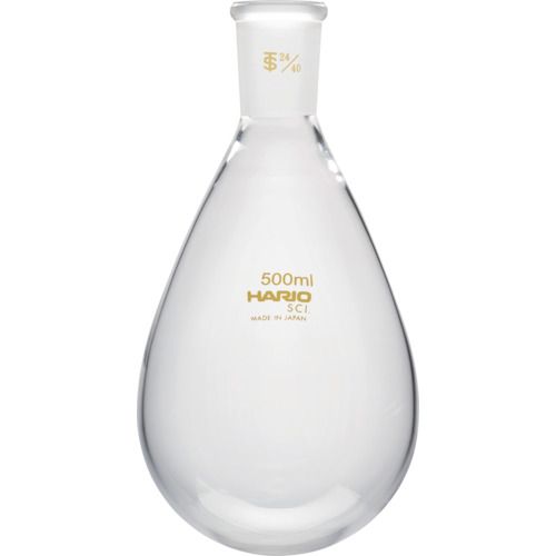 HARIO 共通摺合せなすフラスコ 500ml TS24／40 1個 (NFJ50024.40SCI)