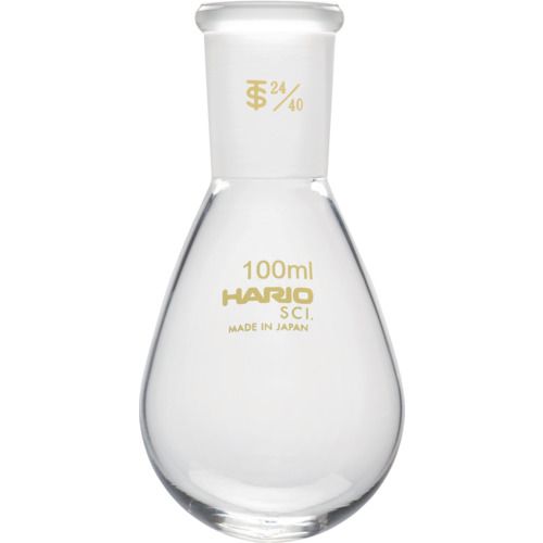 HARIO 共通摺合せなすフラスコ 100ml TS24／40 1個 (NFJ10024.40SCI)