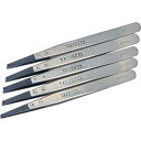 TRUSCO まとめ買い ESDチップピンセット 平型 先端幅3mm 5本入り 1S (EPH3M5)