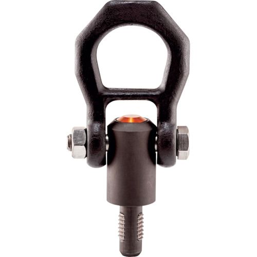 特長:●ボタンを押すだけで簡単にリフティング・ピン(吊り具)を着脱することができます。●アイボルトの作業時間を大幅に短縮できます。●取付はボタンを押してネジ噛み合い部をネジ穴(並目)に挿入します。●アイボルトと比べて、都度のねじ込み、外し作業が不要となります。 用途:●冶具、金型、建設材料運搬用、アイボルトの代用に。 仕様:●使用荷重(kN)：23●首下長(mm)：36●厚さ(mm)：36●耐荷重F1(kN)：23●幅(mm)：82●長さ(mm)：188●ねじ径：M24 材質／仕上:●ピン・シャックル：熱処理鋼●バネ：ステンレス鋼●押しボタン：アルミニウム（オレンジ酸化皮膜処理） 注意:●ピンは首下まで差込み、最後までねじ込み使用してください。●ピンの差し込み後、オレンジ色のボタンが初期位置に復帰している事、ねじ部が完全にクランプされている事を確認してからご使用してください。●ねじ部が完全にクランプされていない場合には、ワークが落下する恐れがあります。●ご使用前に必ず使用説明書をお読みください。●鋼鉄製のねじ穴のみに使用してください。特長:●ボタンを押すだけで簡単にリフティング・ピン(吊り具)を着脱することができます。●アイボルトの作業時間を大幅に短縮できます。●取付はボタンを押してネジ噛み合い部をネジ穴(並目)に挿入します。●アイボルトと比べて、都度のねじ込み、外し作業が不要となります。 用途:●冶具、金型、建設材料運搬用、アイボルトの代用に。 仕様:●使用荷重(kN)：23●首下長(mm)：36●厚さ(mm)：36●耐荷重F1(kN)：23●幅(mm)：82●長さ(mm)：188●ねじ径：M24 材質／仕上:●ピン・シャックル：熱処理鋼●バネ：ステンレス鋼●押しボタン：アルミニウム（オレンジ酸化皮膜処理） 注意:●ピンは首下まで差込み、最後までねじ込み使用してください。●ピンの差し込み後、オレンジ色のボタンが初期位置に復帰している事、ねじ部が完全にクランプされている事を確認してからご使用してください。●ねじ部が完全にクランプされていない場合には、ワークが落下する恐れがあります。●ご使用前に必ず使用説明書をお読みください。●鋼鉄製のねじ穴のみに使用してください。