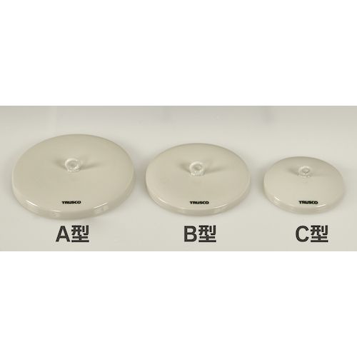 福祉用具のバリューケアの【期間限定!対象商品P2〜20倍】 TRUSCO　磁製B型るつぼ　フタ　280ml　規格B5　1個 (CR280B5F)｜アングル2