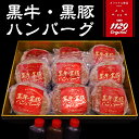 【送料無料】かごしま黒豚 黒牛・黒豚 ハンバーグセット【ギフト箱入り】肉 ギフト お取り寄せ 冷凍ハンバーグ 和牛ハンバーグ 黒毛和牛 和牛 鹿児島 牛肉 肉ギフト 熨斗対応可 箱入り 贈答 お取り寄せギフト 高級ハンバーグ 2