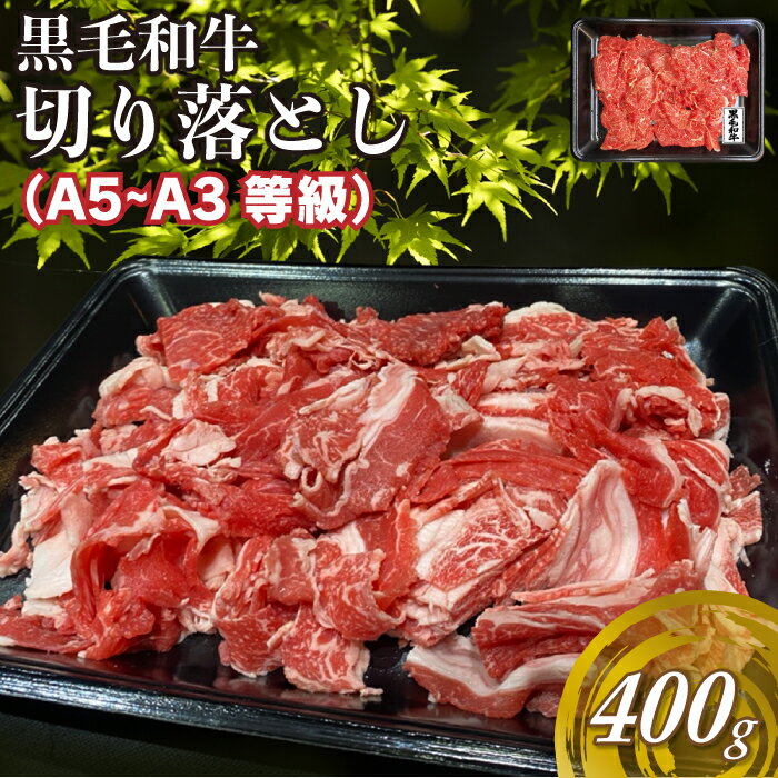 黒毛和牛 切り落とし 400g 送料無料 牛肉 国産 鹿児島県産黒毛和牛牝牛雌 (400g1パック入り) すき焼き しゃぶしゃぶ 訳あり