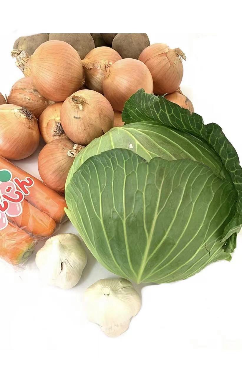 ジャガイモ1kg 玉ねぎ 2kg にんじん3本 キャベツ大1個 にんにくLサイズ2個 【合計約5kg 野菜セット 】