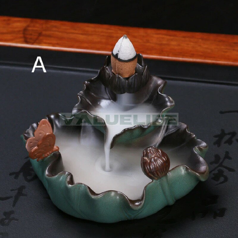 Rakuten - 陶磁器 仏具香炉 逆流香 香道香器 手作業 香薫炉 リラックス インテリア 日常使い 癒し 煙が下へ流れる 香りを楽しむ